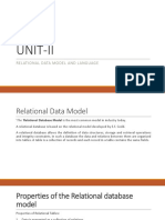 Unit-Ii: Relational Data Model and Language