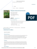 European Journal of Forest Research