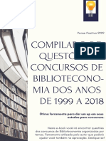 Compilado de Questões de Concursos - de Biblioteconomia Dos Anos de 1999 A - 2018