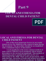 Local Anesthesia For Dental Child