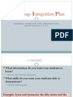 Echnology Ntegration Lan: General Overview For Creating and Maintaining A T.I.P