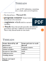 Hreads: Program Counter: Registers