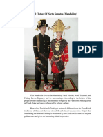 Traditional Clothes of North Sumatra (Mandailing)