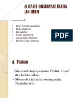 Laporan Hasil Observasi Usaha Penjualan Helm