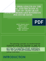 Effect of Fiber Length On The Physical and Mechanical Properties of Tiger Grass Panicle Fiberboard Bonded by Polyester Resin