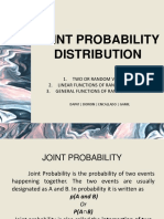 Joint Probability Distribution