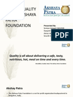 Era of Quality at The Akshaya Patra Foundation: Presented by