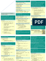 Beginners Python Cheat Sheet PCC Classes