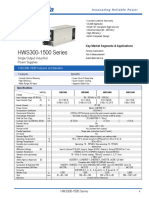 HWS300-1500 Series: Single Output Industrial Power Supplies