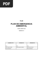 Plantilla para Plan de Emergencia Ambiental