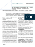 The Nutritional Value and Phytochemical Components of Taro Colocasia Esculenta L Schott Powder and Its Selected Processed Foods 2155 9600.1000207