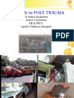 Approach To POLY TRAUMA: DR Indira Jayakumar Senior Consultant Er & Picu Apollo Childrens Hospital