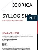 Categorica L Syllogisms: Standard Form, Mood, and Figure