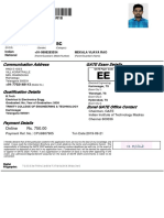 20 Jun 1997 Male SC: Communication Address GATE Exam Details