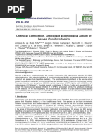 Chemical Composition, Antioxidant and Biological Activity of Leaves Passiflora Foetida