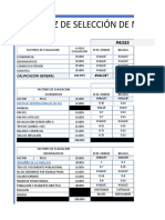 Matriz Selecciòn de Mercados