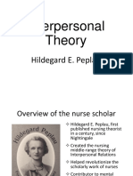 Interpersonal Theory: Hildegard E. Peplau