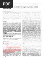 Advances in The Treatment of Rhegmatogenous Retinal Detachment