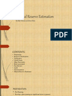 Mineral Reserve Estimation