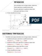 Exercícios Sistemas Trifásicos Respostas