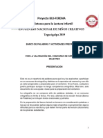 Banco de Palabras para Concurso de Deletreo y Ortografia