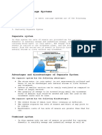 Types of Sewerage Systems: Separate System