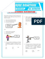 Operaciones Sucesivas para Primero de Secundaria