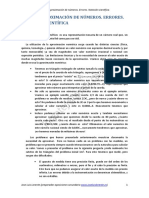 Tema 7. Aproximación de Números. Errores. Notación Científica