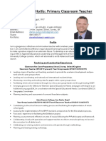 Daniel Hollis CV October 2019