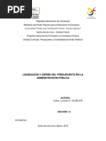 LUCIMEL Informe de Presupuesto - Liquidacion y Cierre Del Presupuesto