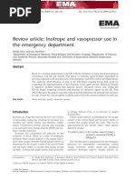 Inotrópicos e Vasopressores Emergência