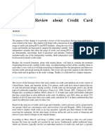 Literature Review About Credit Card Adoption