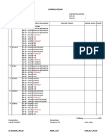 Jurnal Kelas: NO Hari/ JAM Mata Pelajaran Materi Pokok Nama Guru Paraf Tanggal Pert