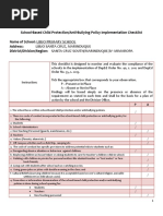 Annex 2B - Child Protection Policy Implementation Checklist Libjo