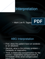 ABG Interpretation: - Mark Lee R. Tagala