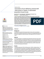 Association of Iron Deficiency Anemia With Tuberculosis in Taiwan: A Nationwide Population-Based Study