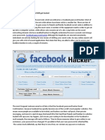 Facebook Password Hacker