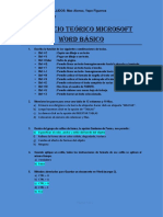 Ejercicio Teórico Microsoft Word Básico