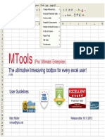 MTools v1.09 For Excel 2007-2013 PDF