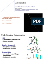 NMR Structure Determination: With The NMR Assignments and Molecular Modeling Tools in Hand