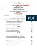 Institute of Aeronautical Engineering: Model Question Paper-I