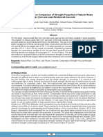 Experimental Study On Comparison of Strength Properties of Natural Waste Fiber (Coir and Jute) Reinforced Concrete