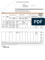 Classroom Instruction Delivery Alignment Map