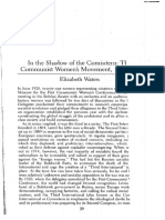 Elizabeth Waters, in The Shadow of The Comintern. The Communist Women's Movement, 1920-43