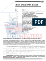 Ficha Tecnica Controladores de Temperatura Modular Hot Runner Card Data Sheet