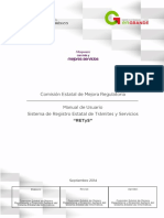 Manual Del Registro Estatal de Tramites y Servicios Edomex