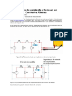 Medición de Corriente y Tensión en Corriente Alterna