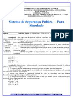 5) Questionáriode Sistema de Segurança Pública