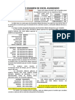 Segundo Examen de Excel Avanzado