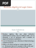 Boolean Algebra & Logic Gates